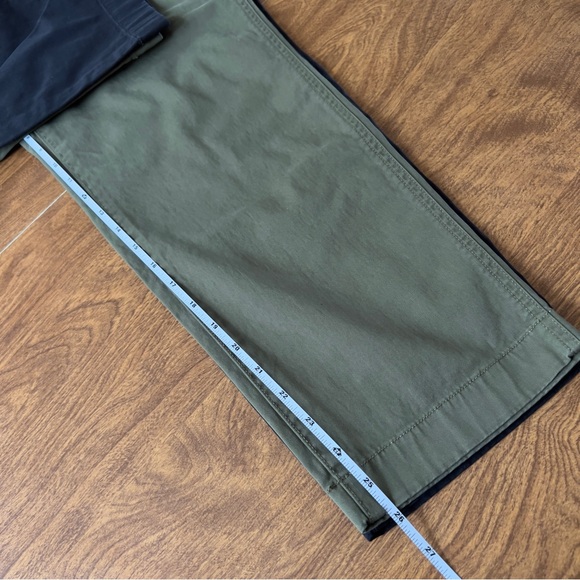 Gap Women’s Downtown Khaki Green & Black Cotton Blend Capri Pants Plus Size 14 - Picture 7 of 12